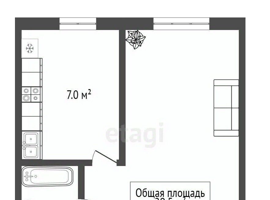 квартира г Новосибирск Золотая Нива ш Гусинобродское 29 фото 9