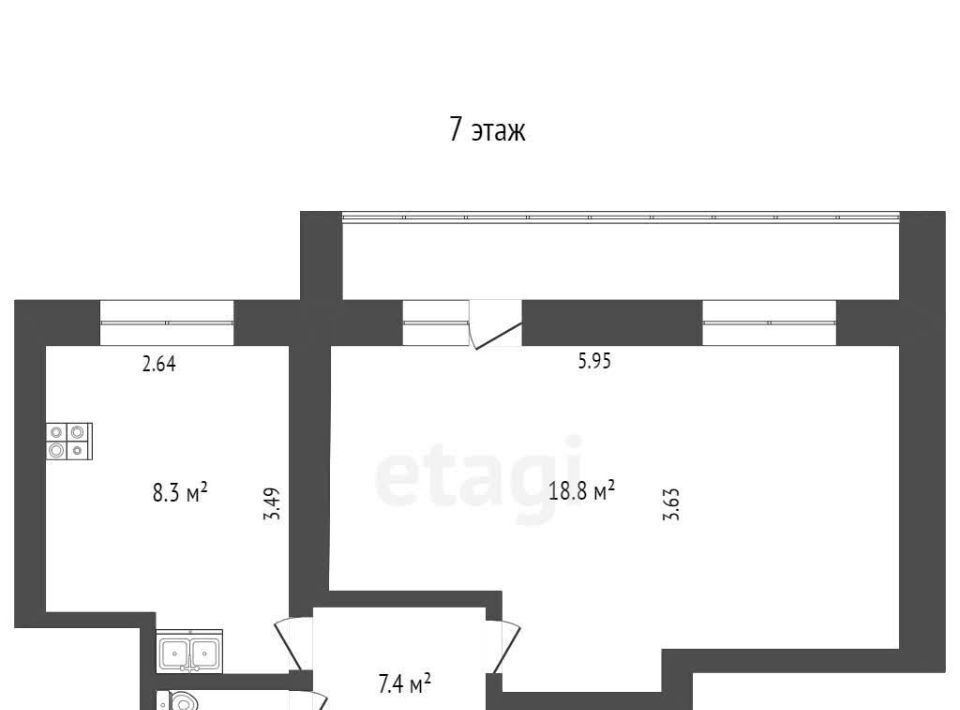 квартира г Северодвинск б-р Строителей 17 фото 35