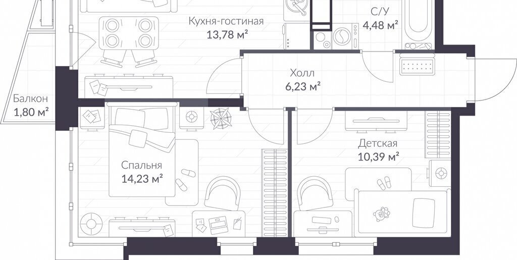 квартира р-н Всеволожский г Сертолово ЖК Veren Nort Сертолово Парнас, жилой комплекс Верен Норт фото 1