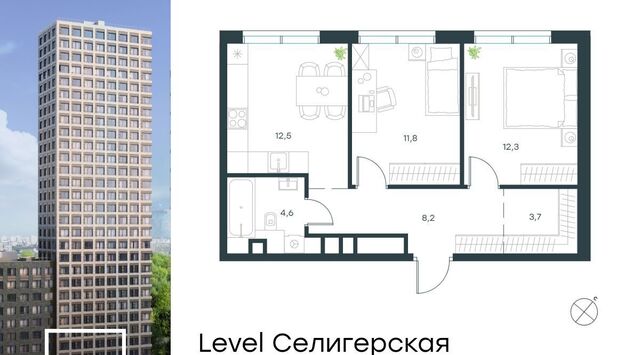 метро Верхние Лихоборы САО ЖК Левел Селигерская к 1 фото