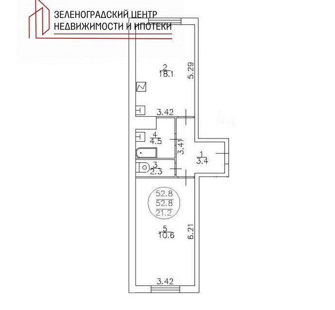 квартира городской округ Солнечногорск рп Андреевка ул Клубная 38а ЖК «Андреевка» фото 4