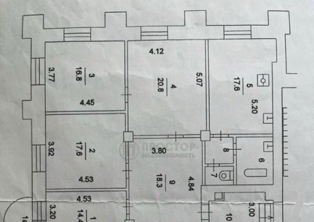 квартира г Москва метро Аэропорт пр-кт Ленинградский 62 муниципальный округ Аэропорт фото 8