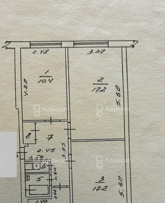 квартира г Волгоград р-н Кировский ул им. Кирова 149 фото 3