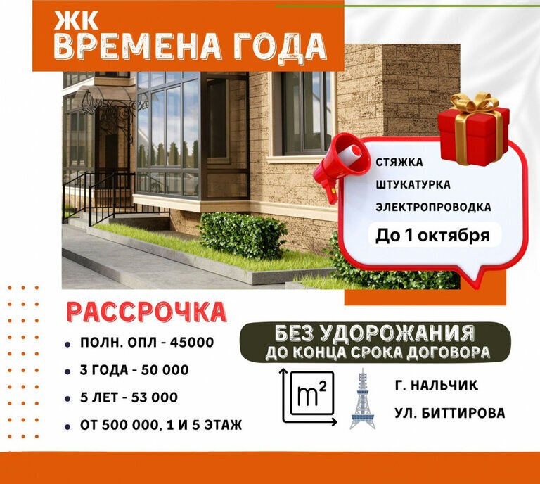 квартира г Нальчик с Белая Речка ул Биттирова 23 фото 3