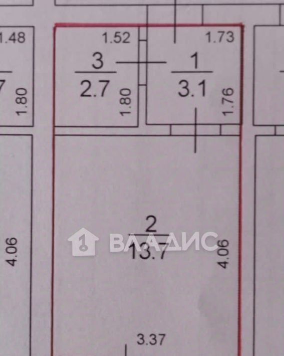 квартира р-н Тахтамукайский аул Новая Адыгея ул Бжегокайская 31/7б Старобжегокайское с/пос, аул фото 11