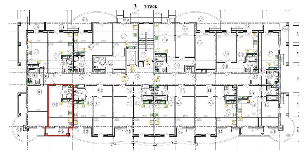 квартира г Сочи р-н Хостинский ул Володарского 2 д. 6 фото 9