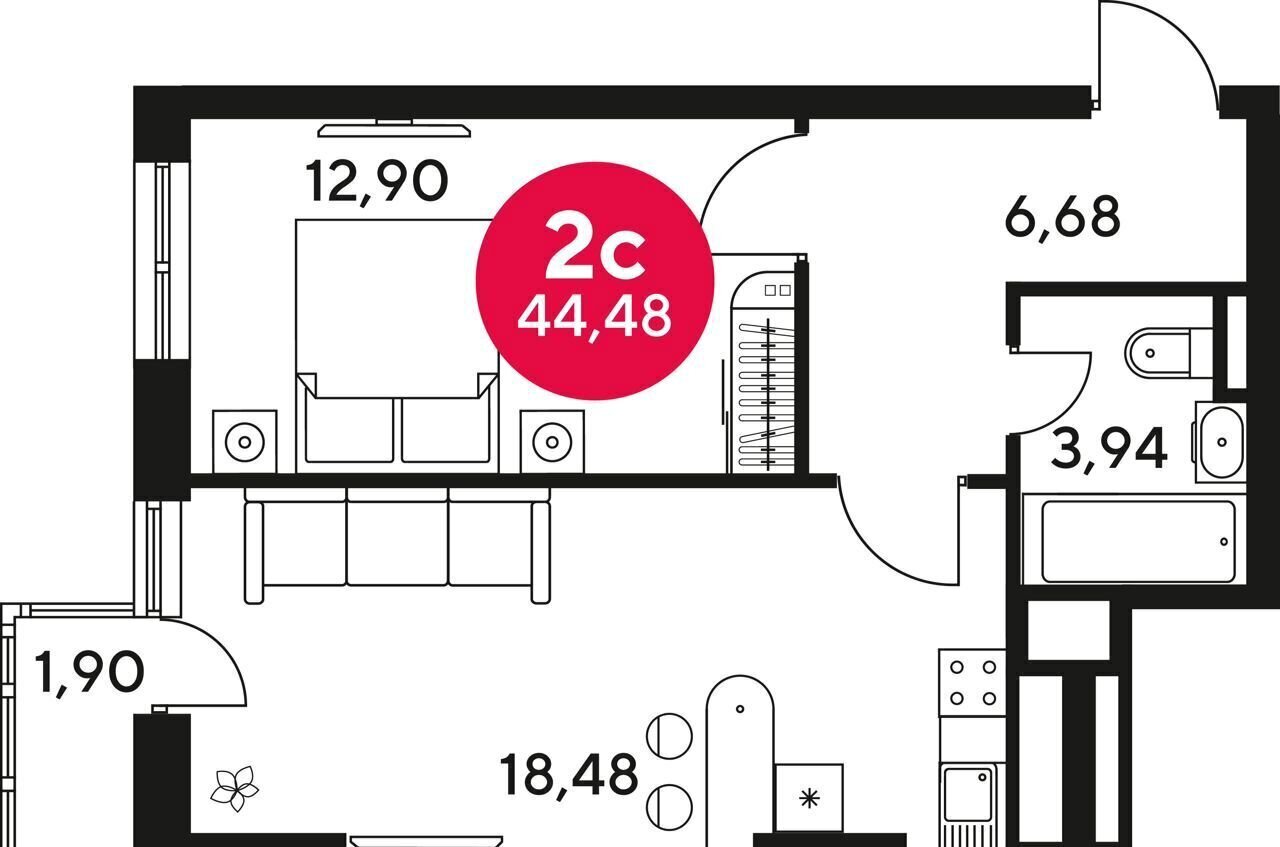 квартира г Ростов-на-Дону р-н Советский ул Малиновского 1/4 фото 1