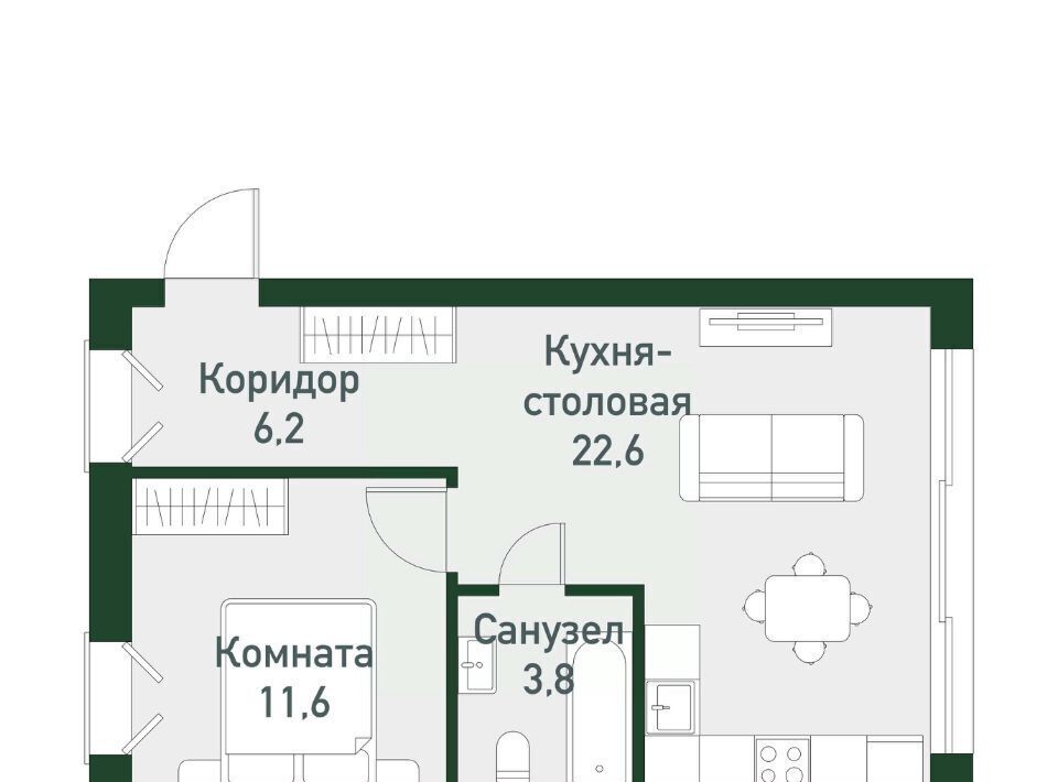 квартира п Западный р-н мкр Привилегия ул Кременкульская 15 Кременкульское с/пос фото 1