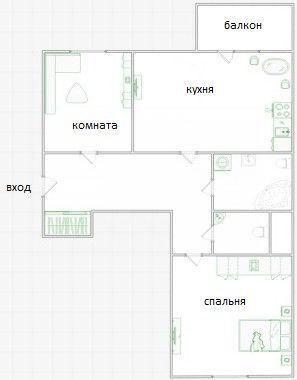 квартира г Реутов Южный Реутов ш Носовихинское 43 городской округ Реутов фото 3