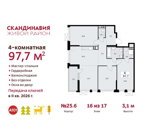 б-р Скандинавский 25/6 жилой район «Скандинавия» Сосенское, Бутово фото