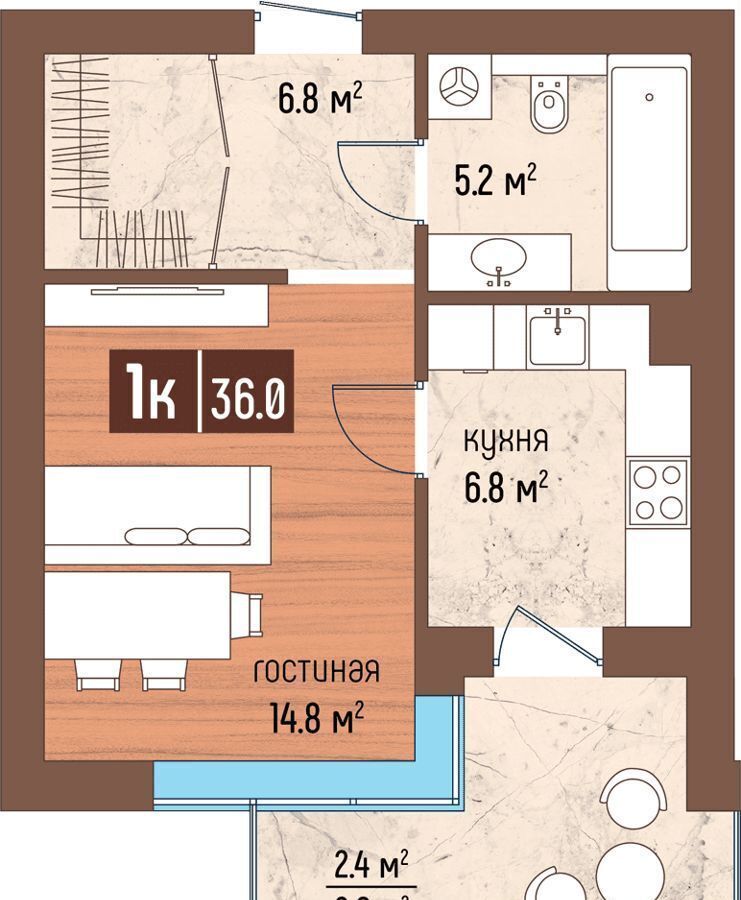 квартира р-н Светлогорский г Светлогорск ул Ольховая 8 фото 2