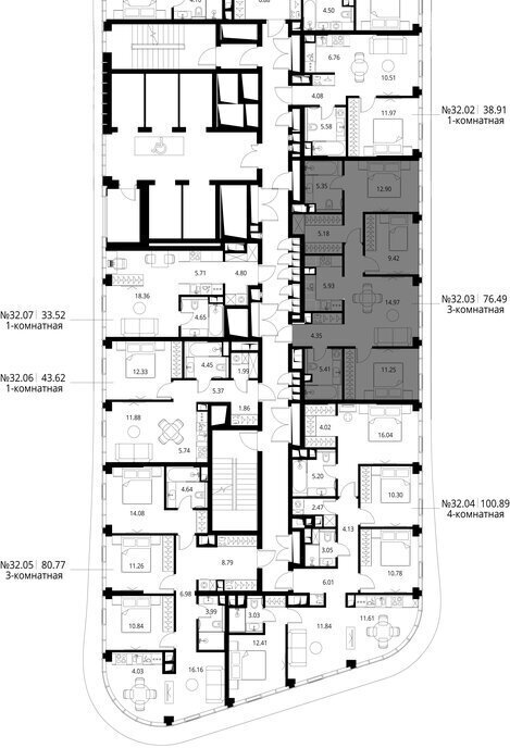 квартира г Москва метро Трикотажная ш Волоколамское 95/1к 8 ЖК City Bay Московская область фото 3