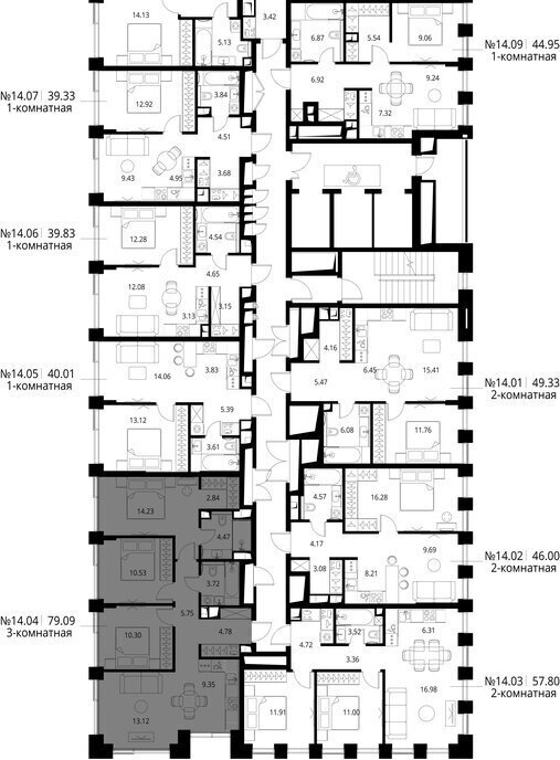 квартира г Москва метро Трикотажная ш Волоколамское 95/1к 7 ЖК City Bay Московская область фото 3