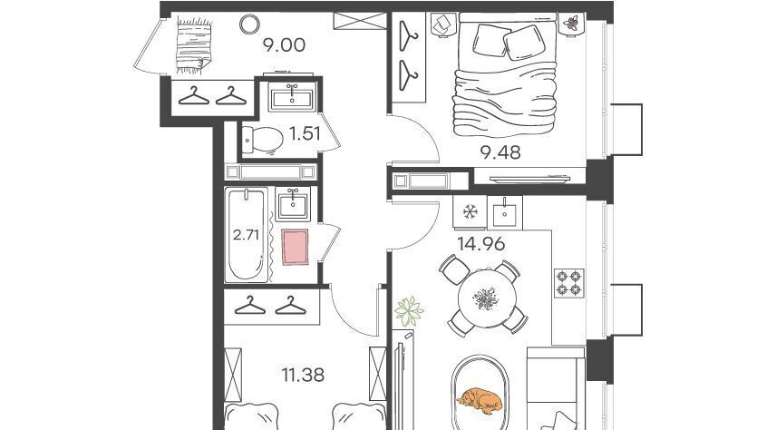 квартира г Нижний Новгород Кировская Северный жилрайон фото 3