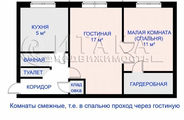 квартира г Санкт-Петербург метро Фрунзенская ул Красуцкого 2 фото 18