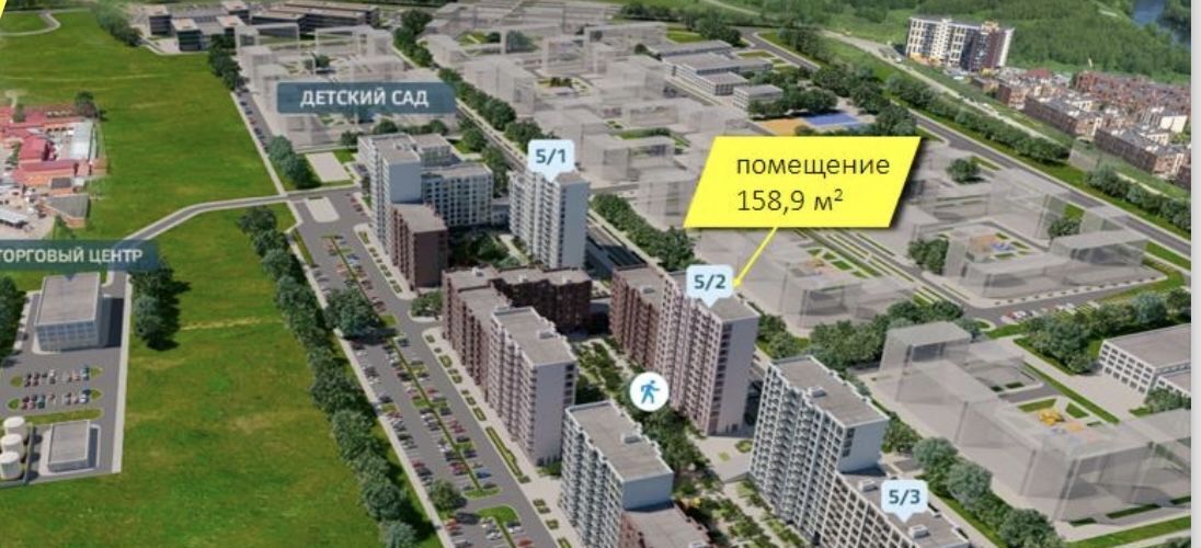 торговое помещение г Москва ТиНАО ЖК Заречный 5/2 Новомосковский, Новые Ватутинки жилрайон фото 2