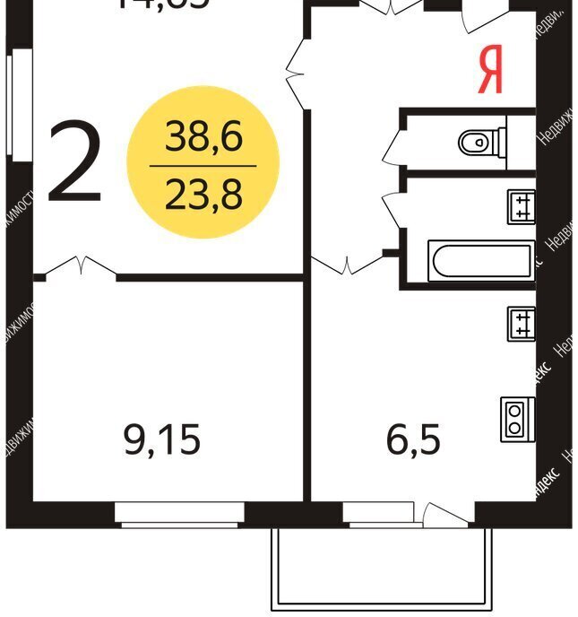 квартира г Москва метро Балтийская ш Ленинградское 22 фото 16