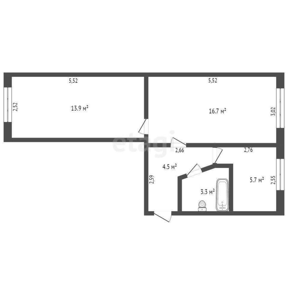 квартира г Кемерово р-н Заводский 51-й микрорайон ул Пролетарская 11а фото 15