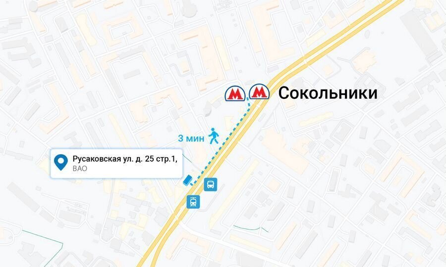 торговое помещение г Москва метро Сокольники ул Русаковская 25с/1 фото 5