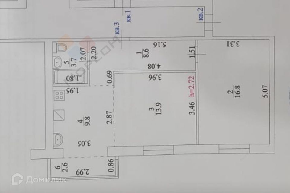 квартира р-н Динской п Южный пер Смоленский 11/10 Южно-Кубанское сельское поселение фото 7