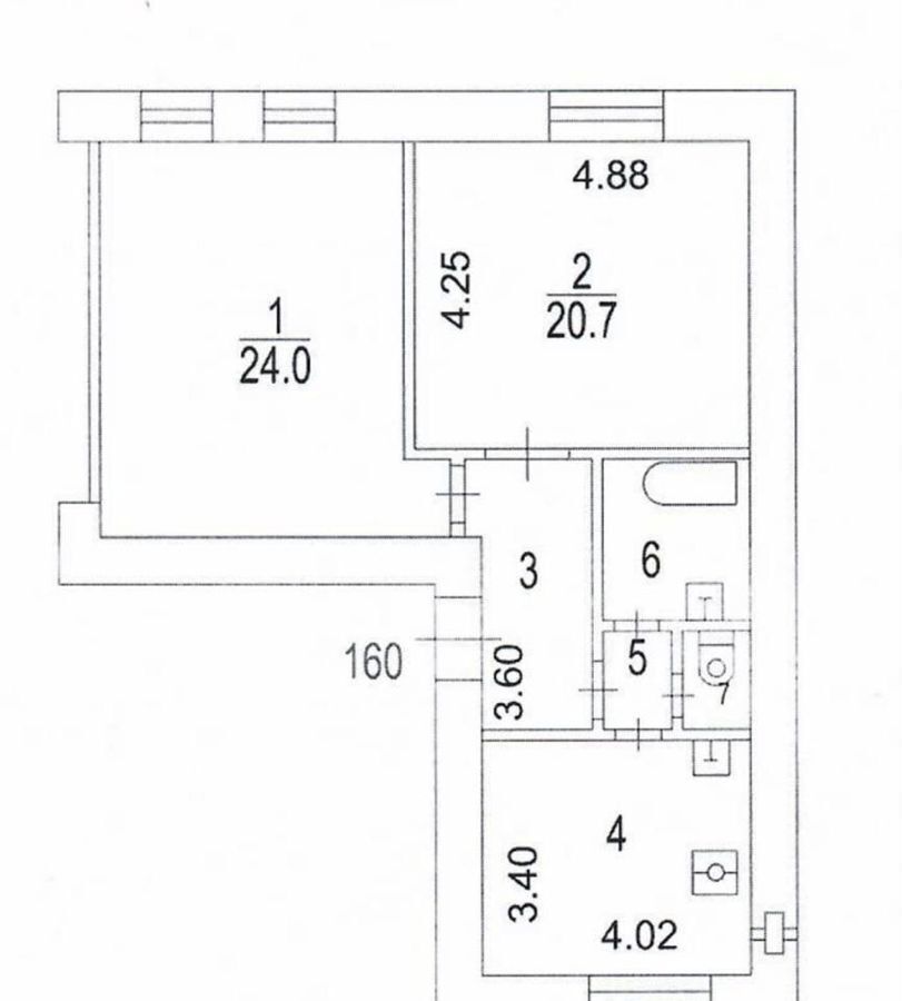 квартира г Москва метро Кутузовская пр-кт Кутузовский 43 фото 31