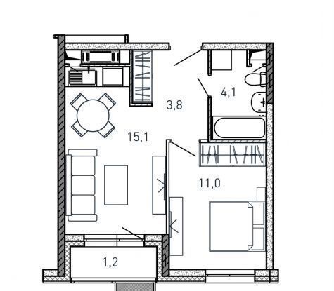 квартира г Балашиха ул Твардовского 36 корп. 3 фото 1