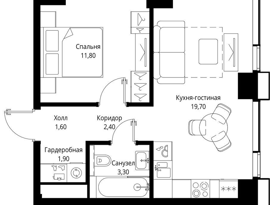 квартира г Москва метро Тушинская мультиквартал CITYZEN жилой комплекс Ситизен, к 3 фото 1