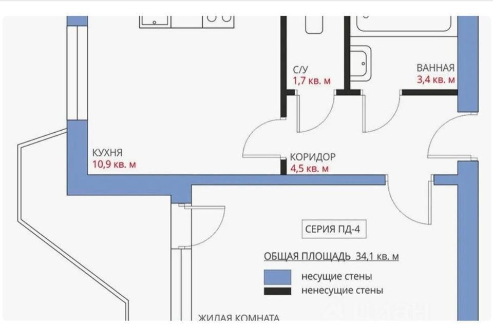 квартира г Мытищи ул Колпакова 38/2 Мытищи городской округ фото 7