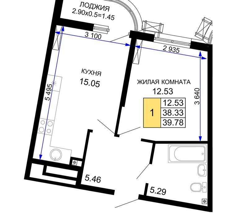 квартира г Краснодар р-н Центральный ул Воронежская 47/10 микрорайон «Фонтаны» фото 1