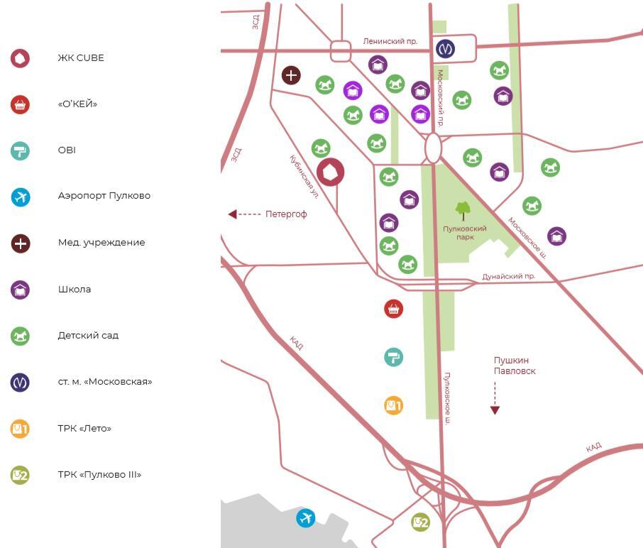 квартира г Санкт-Петербург метро Московская ул Кубинская д. к 2 фото 2