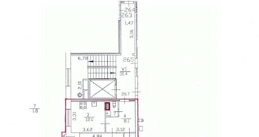 квартира г Санкт-Петербург метро Ломоносовская ул Народная 68к/1 фото 1