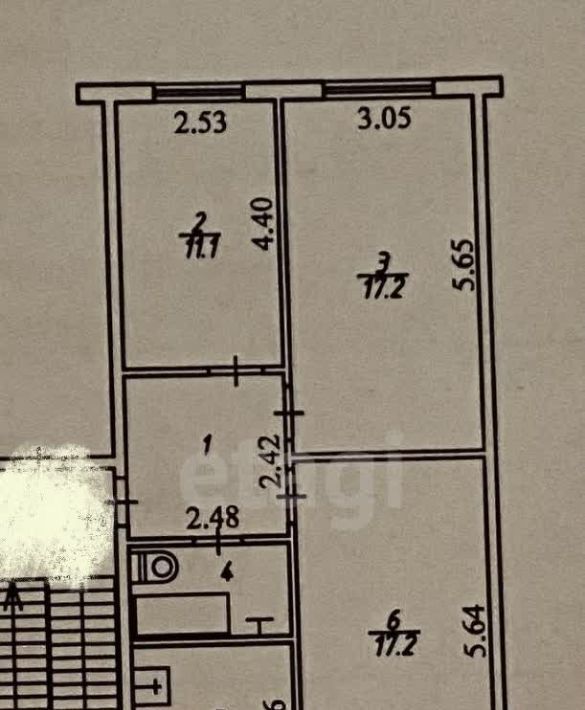 квартира г Калуга р-н Московский ул Гурьянова 14 фото 18