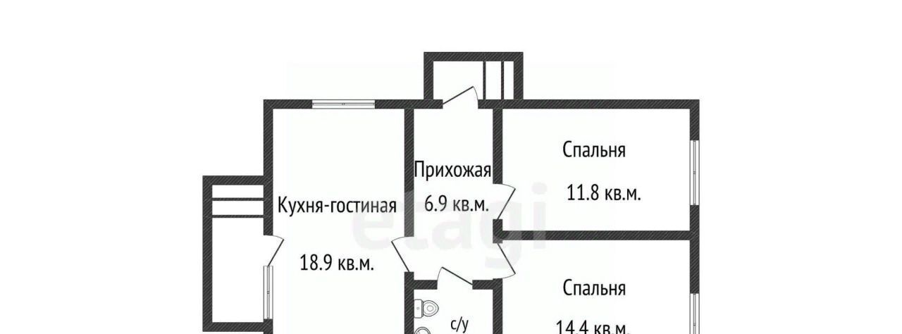 дом р-н Динской п Южный ул Новокубанская Южно-Кубанское с/пос, Южная столица кп фото 13