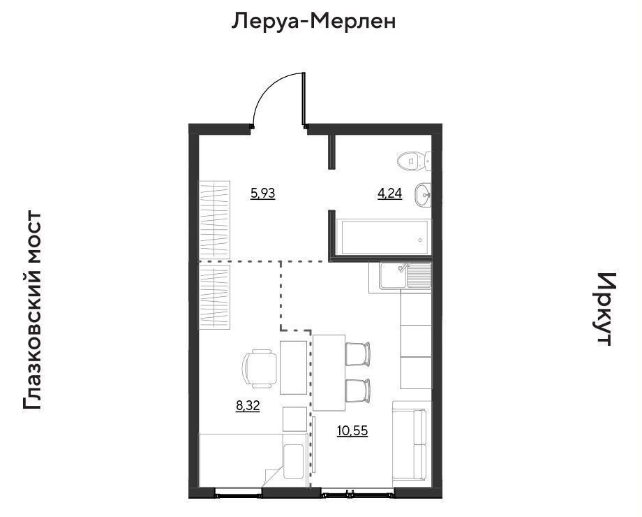 квартира г Иркутск р-н Свердловский ул Набережная Иркута 3 фото 1