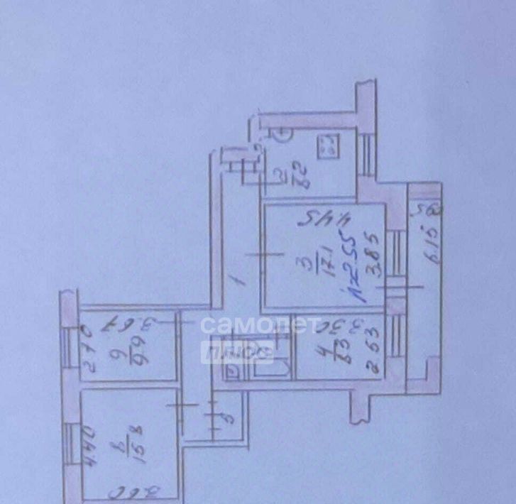 квартира г Омск р-н Октябрьский ул Харьковская 25к/2 фото 2