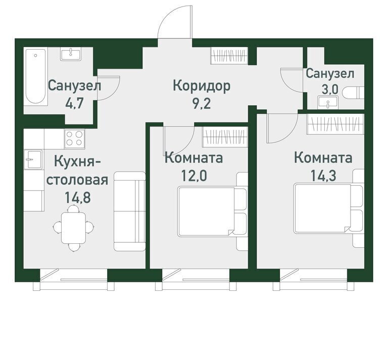 квартира г Миасс снт Вишневый Кременкульское сельское поселение, 32-я улица фото 1