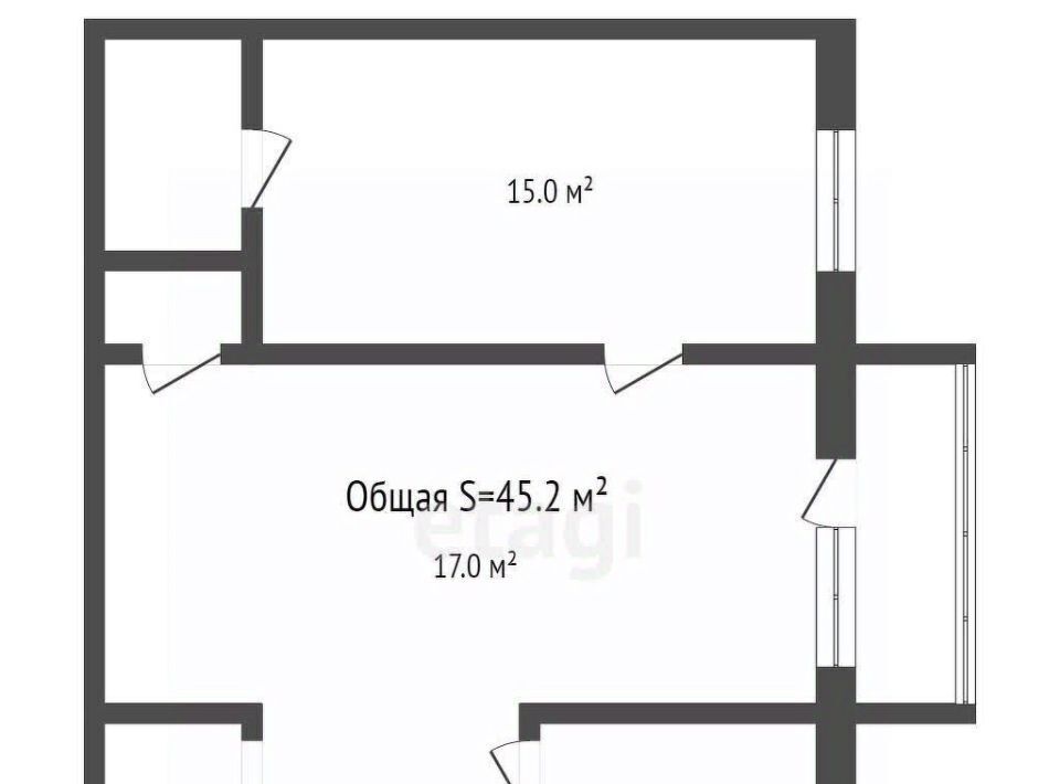 квартира г Брянск рп Радица-Крыловка Бежицкий район р-н Бежицкий ул Брянской Пролетарской Дивизии 9 фото 10