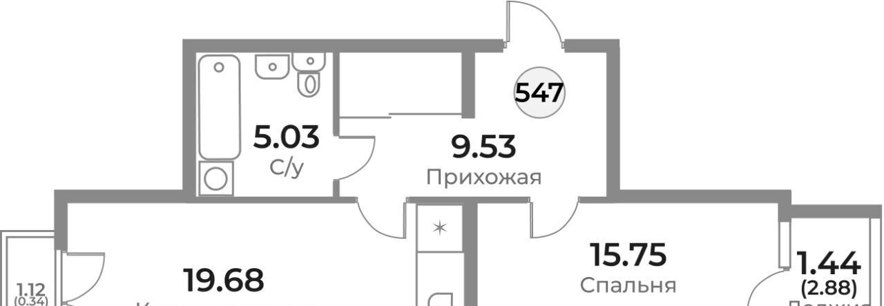 квартира г Калининград р-н Ленинградский ул Пригородная фото 1