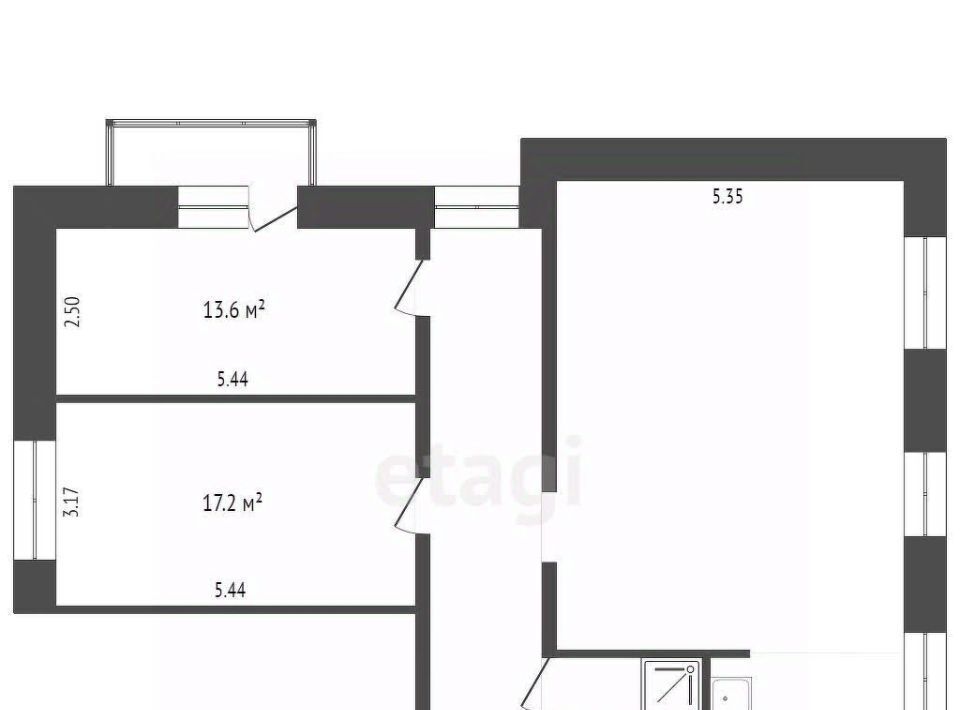 квартира г Череповец р-н Заягорбский ул Краснодонцев 43 фото 2