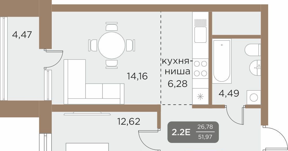 квартира г Екатеринбург Академический Чкаловская 22-й кв-л, Академический мкр фото 1