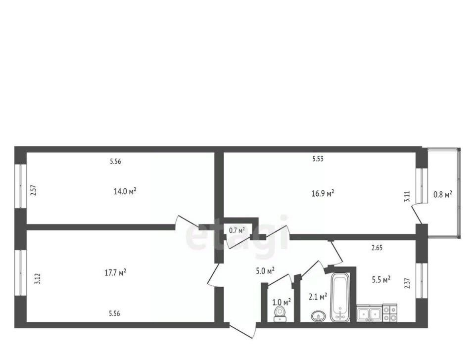 квартира г Симферополь р-н Железнодорожный ул Гагарина фото 1