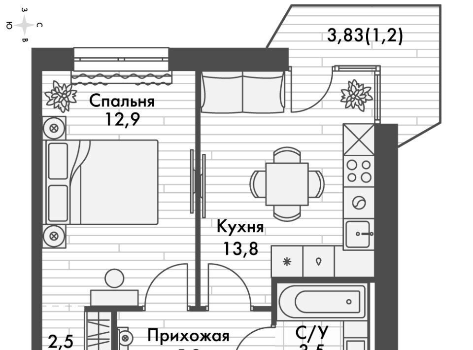 квартира г Казань ЖК "Фриссон" Аметьево фото 1