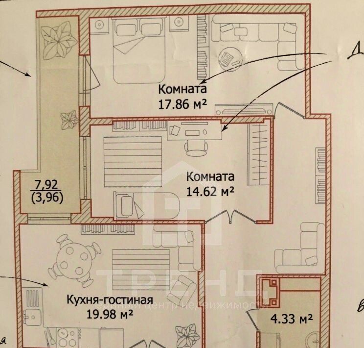 квартира г Санкт-Петербург метро Приморская б-р Александра Грина 3 Морской округ фото 11