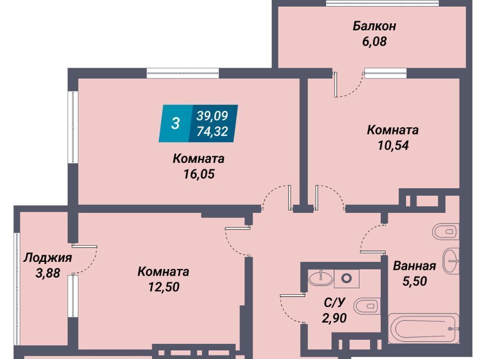 квартира г Новосибирск мкр Закаменский р-н Дзержинский Берёзовая роща ЖК «Менделеев» 20с фото 1