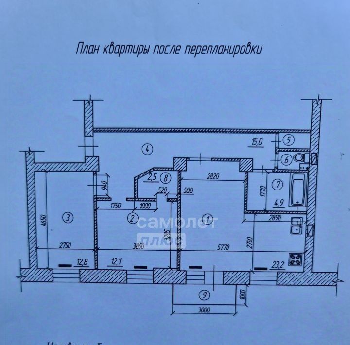 квартира г Омск р-н Центральный пр-кт Карла Маркса 10 Центральный АО фото 8