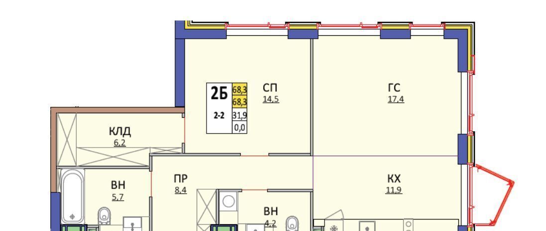 квартира г Москва метро Народное Ополчение ул Генерала Глаголева 14ак/1 фото 4