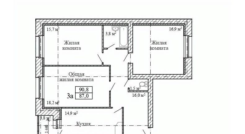 квартира г Тамбов р-н Октябрьский ул З.Космодемьянской 3а фото 1