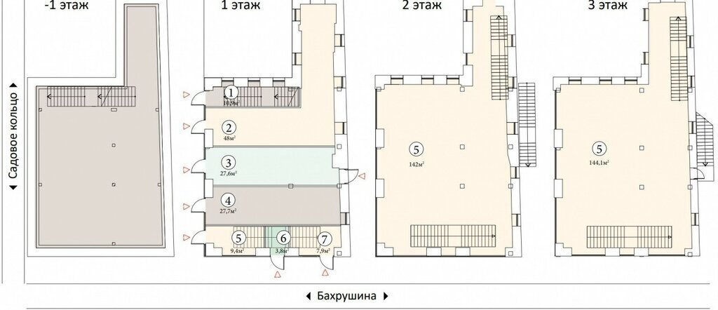 офис г Москва метро Павелецкая ул Бахрушина 36/14с 3 муниципальный округ Замоскворечье фото 3