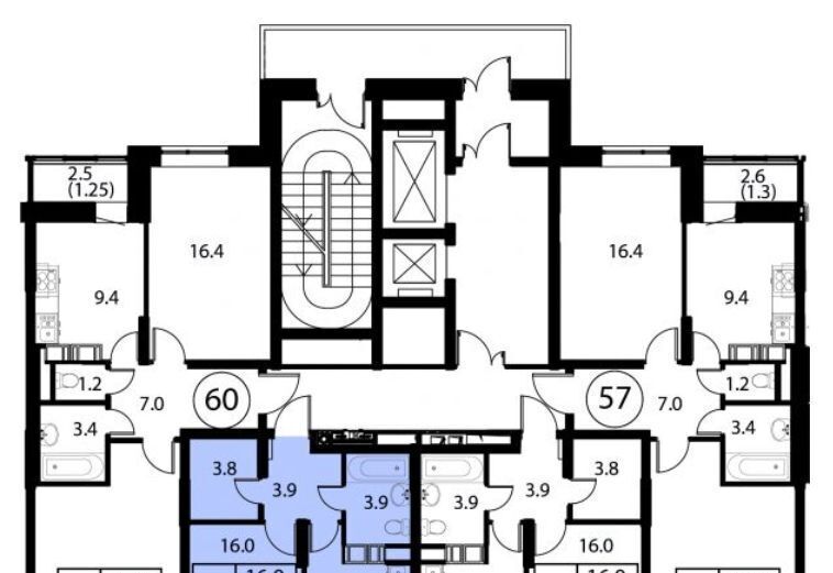 квартира г Домодедово ЖК Космос Домодедовская, Авиационный мкр фото 2