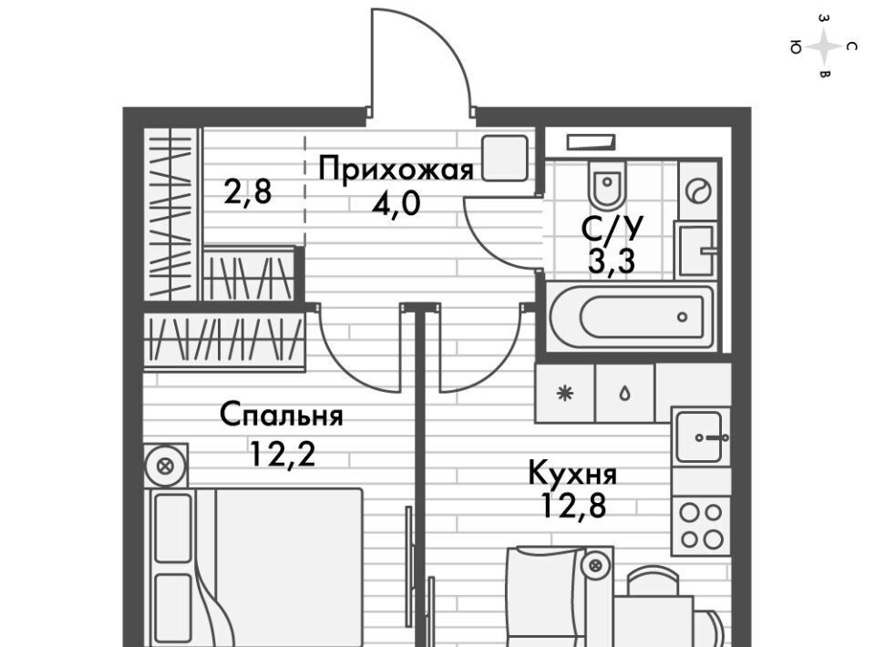 квартира г Казань р-н Приволжский ЖК "Фриссон" Аметьево фото 1